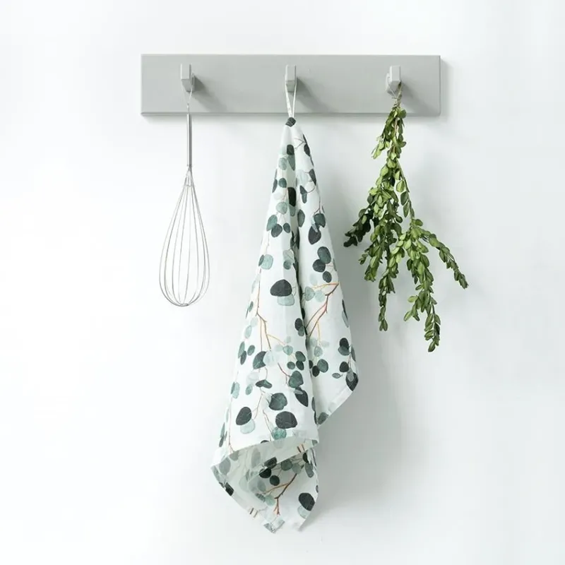 Leinen - Geschirrtuch, Eucalyptus on White - Linen Tales