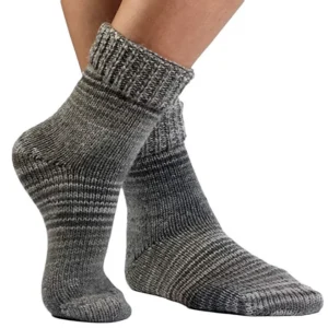 Crönert Kuschelsocken Regenbogen Grau