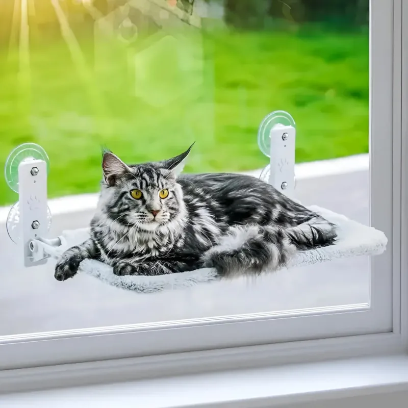 Window Side Foldable Comfy Cat Bed - Image 0