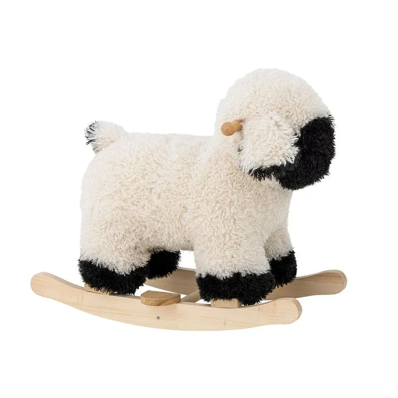 Bloomingville MINI Dolly Schaukelspielzeug, Schaf, Weiß, Polyester