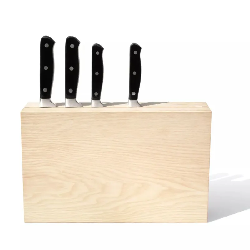 Messerblock "Timber Twin" – Esche · 22 cm | side by side