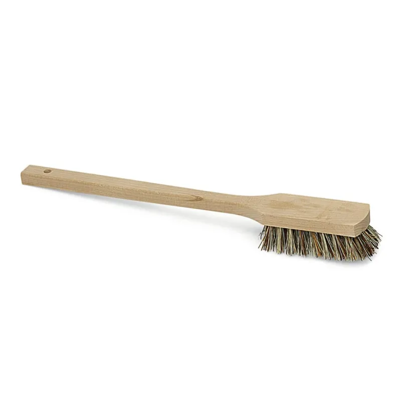Der Nölle Profi Pinsel Langstielbürste Union, 42 cm, von Nölle Profi Pinsel Bürsten- & Pinseltechnik e.K. ist ein besonders harter Malerpinsel mit steifen Union-Borsten, Holzstiel, rechteckigem Kopf und Loch am Stielende.