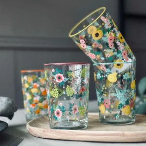 Trinkgläser FLORA - Set mit 4 Gläsern