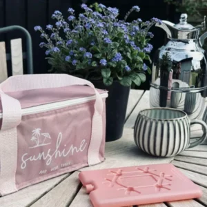 Kühltasche mit Kühlelement - Rosa