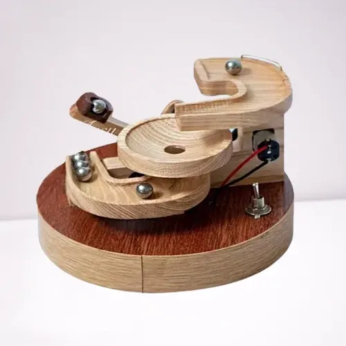 Eternal Motion Wooden Marble Machine - Image 0