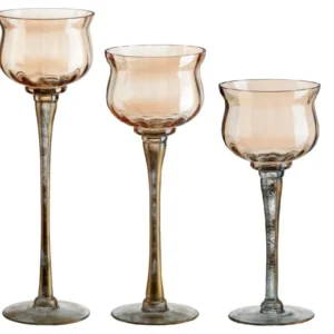 Kerzenhalter Windlicht Golden Dust 3er-Set