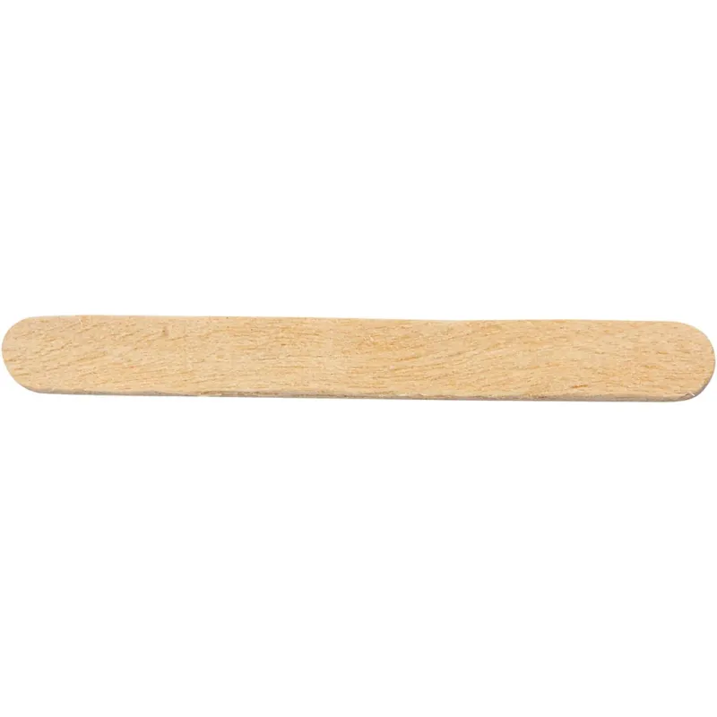 Ice lolly sticks, L: 5,5 cm, W: 6 mm, natural, 50pc