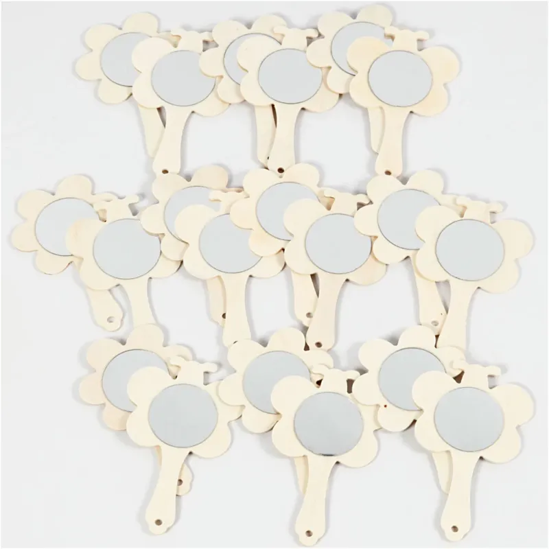 Hand Mirrors, H: 13,9 cm, W: 9 cm, 20 pc