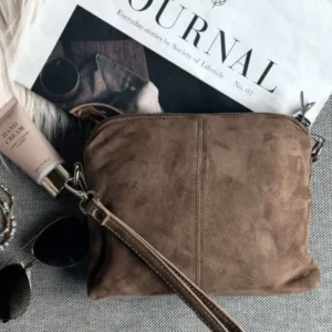 Crossbody-Clutch ALICE - Nude-Braun