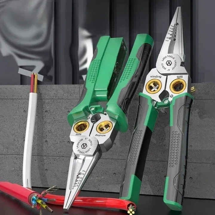 8in1 Electrician Multi-Tool Wire Stripping Pliers - Image 0