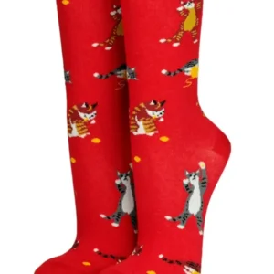 CRÖNERT Longsocks mit Rollrand Playing Cats