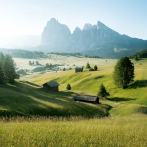 Duschrückwand-Dolomiten Berglandschaft auf der Seiser Alm