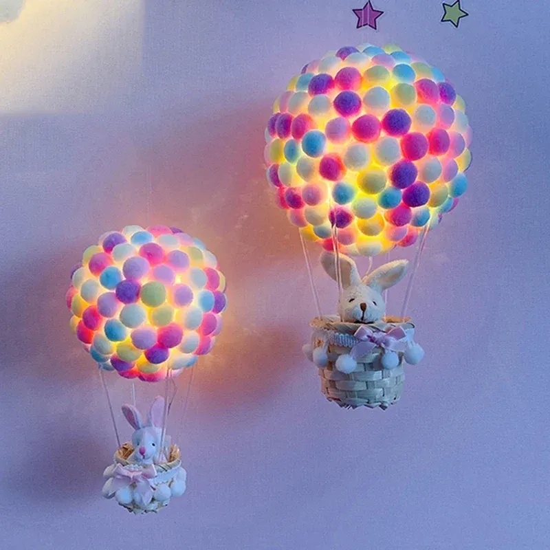 DIY Hot Air Balloon-Shape Flying Animals Night Lamp - Image 0