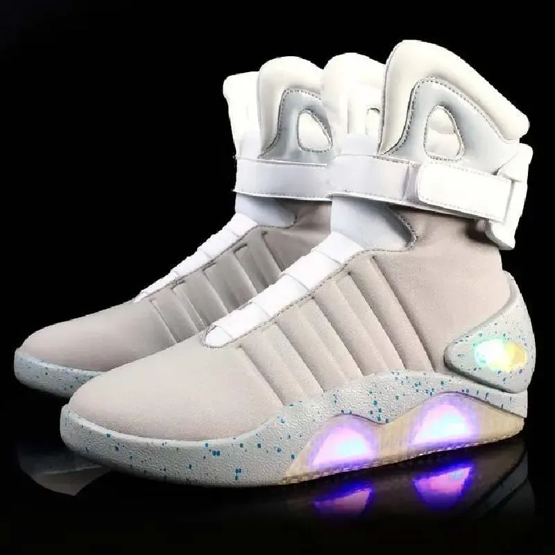 Futuristic Glowing Rechargeable Party LED Boots - Image 0