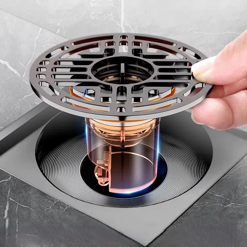 Magnetic Self-Closing Anti-Odor Bathroom Strainer Cover - Image 0