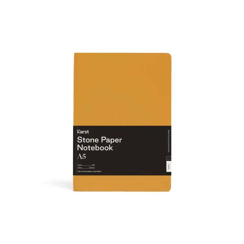 Softcover NOTEBOOK A5 - Turmeric-gelbes NOTIZBUCH | KarstGoods