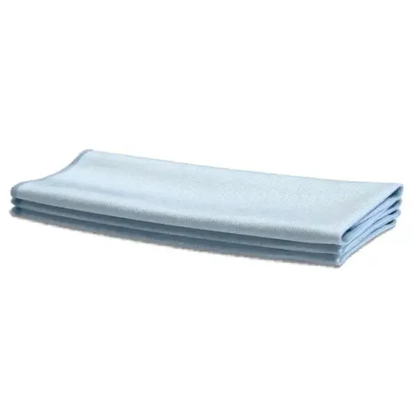 Abgebildet ist ein sauber gefaltetes Arcora Profi Microfaser Fenstertuch "Extra Gross" (10 Stück) von Arcora International GmbH auf weißem Hintergrund, ideal für die streifenfreie Reinigung von Glasoberflächen.