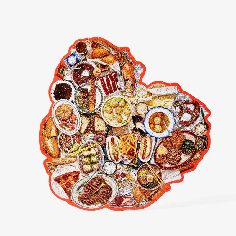 PUZZLE THING: NY HEART | FOOD-PUZZLE | 465 Teile | Areaware