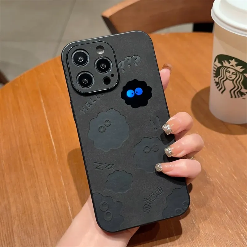 Cute Monster Shockproof Leather iPhone Case - Image 0