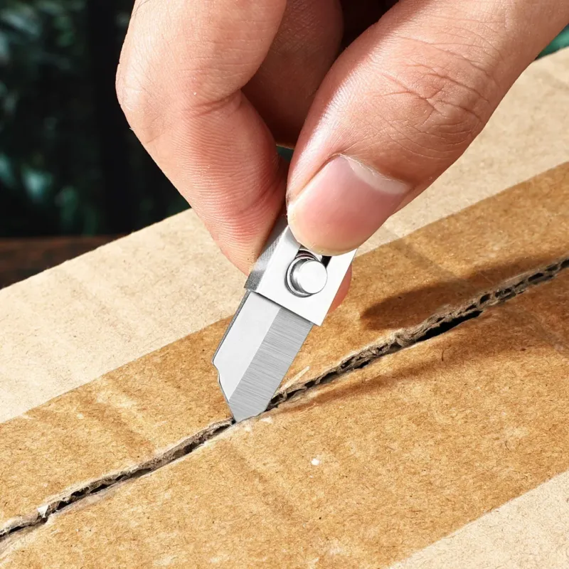 Mini Pocket Knife EDC Sharpening Keychain - Image 0