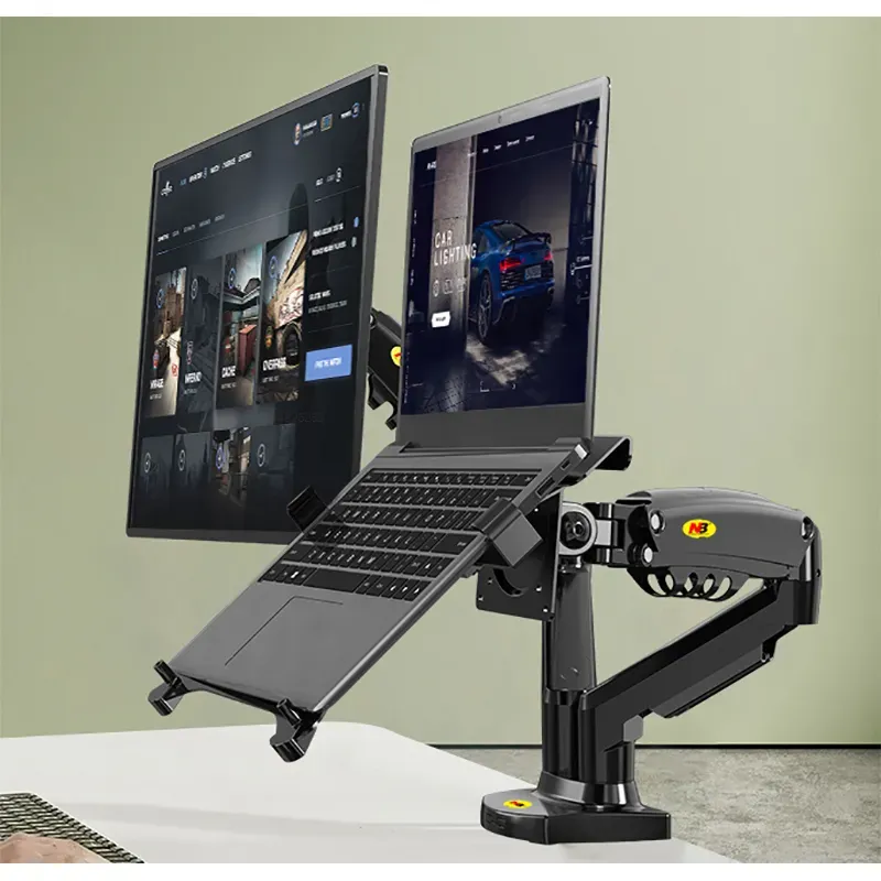 Dual Arm Adjustable Laptop Monitor Riser Mount - Image 0