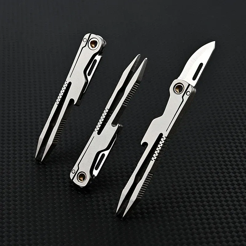 All Day Titanium Tweezer Knife Multifunctional Tool - Image 0