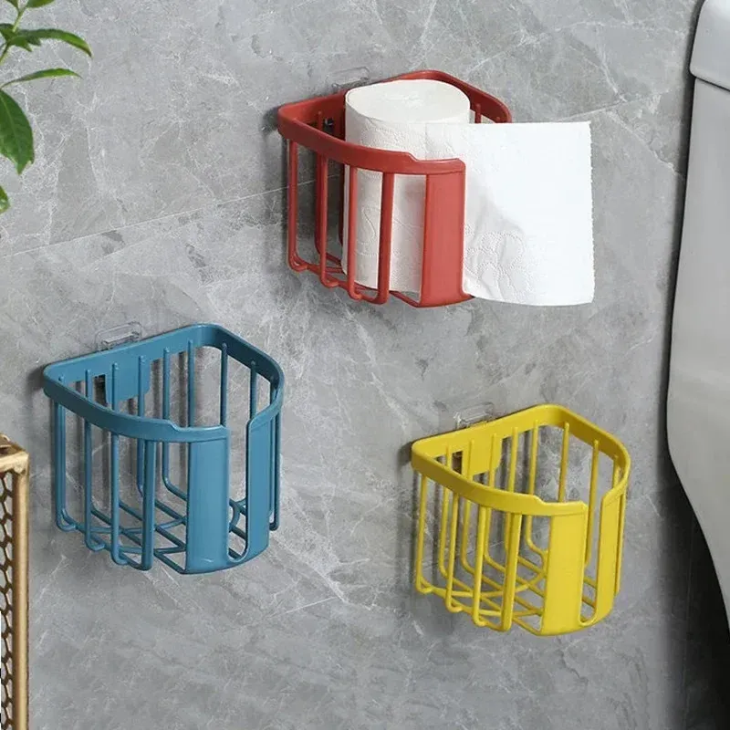Wall-Mounted Simple Bathroom Tissue Storage Box - Image 0