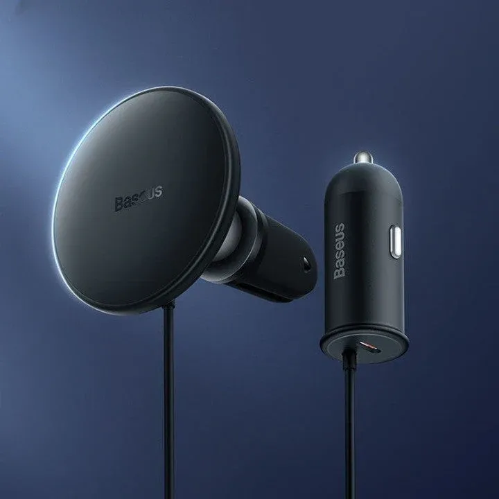 2in1 Car Magnetic Phone Wireless Charging Stand - Image 0