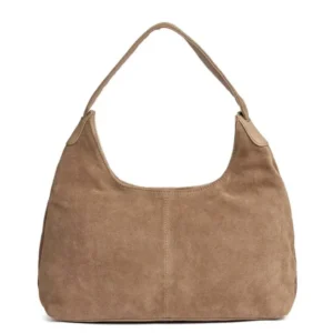 Schultertasche Bilbao Veloursleder