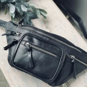 Bumbag - VINTAGE Black / Silver - VIAMAJA.DK