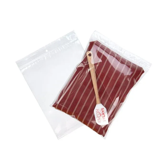 Grip Seal Bags with Hang and Vent-hole 20x25cm Crystal Clear PP 50 micron
