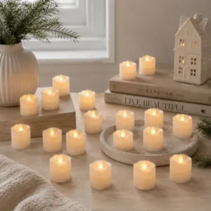 20er-Pack kleine LED-Blockkerzen