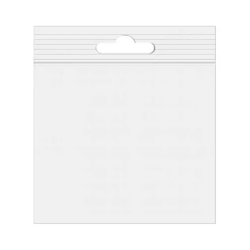 Grip Seal Bags with Euroslot 21.5x21.5 Crystal Clear PP 50 micron