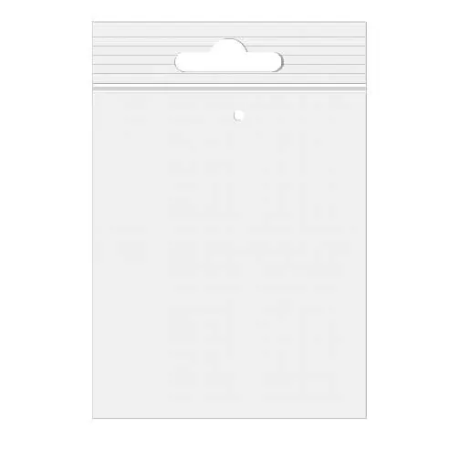 Grip Seal Bags with Euroslot and Vent-hole 12.5x18cm Crystal Clear PP 50 micron
