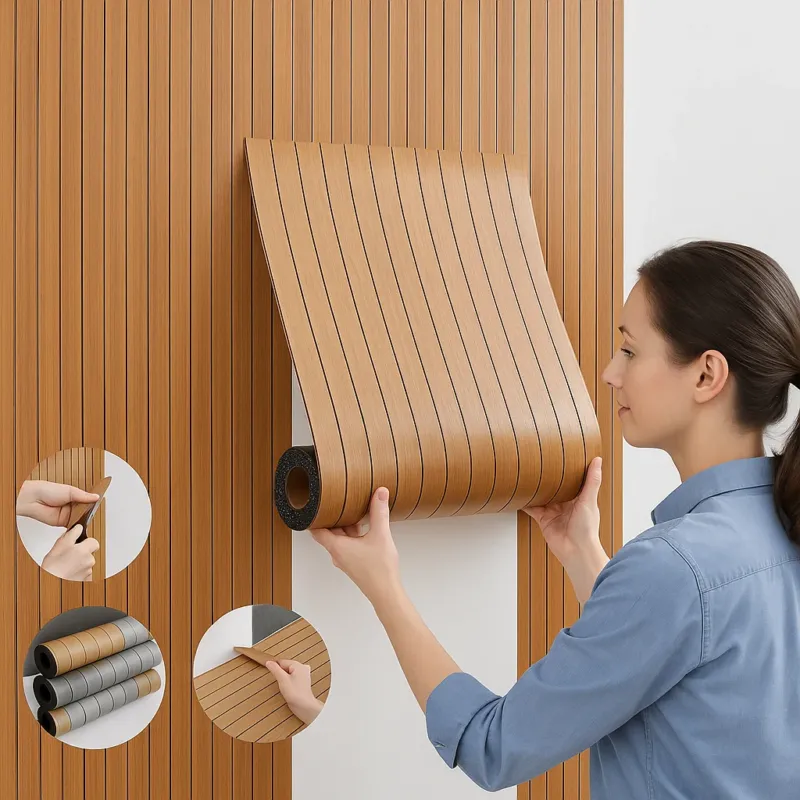 Easy Apply Wood Effect Home Wall Panel Sticker - Image 0