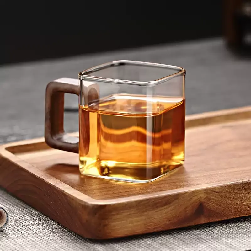 Fresh Brew Minimalist Glass Mug - Image 0