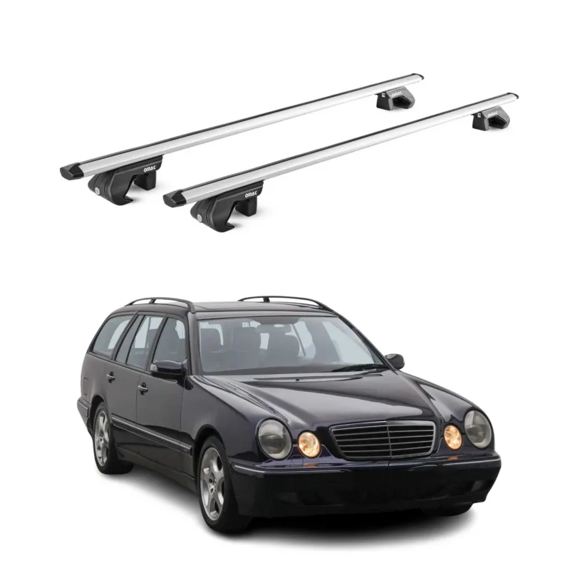 Dachträger für Mercedes E Klasse S210 S211 T-Modell 1996-2009 90kg Alu ABE Grau