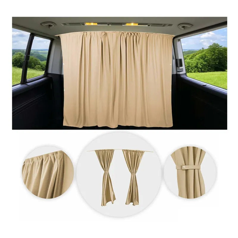 Maß Gardinen für Mercedes Vito Viano W639 W447 Fahrerhaus Abtrennung Beige