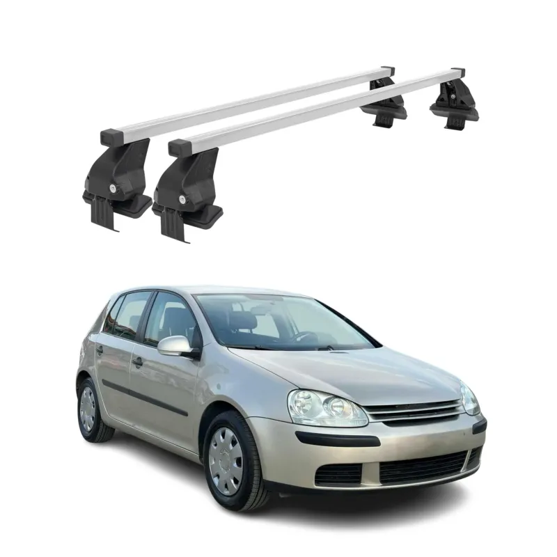 Menabo Dachträger Grundtäger für VW Golf 2003-2008 5tür 50kg Stahl Silber 2 tlg