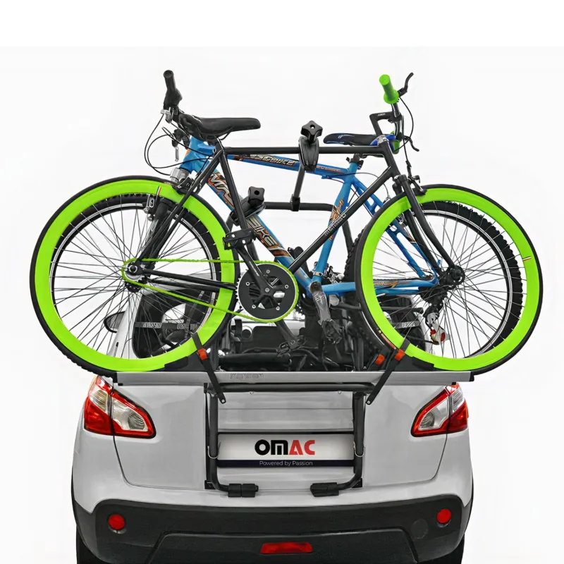 Menabo Fahrradträger 2 Fahrräder für Fiat Panda II 2003-2012 Silber Schwarz
