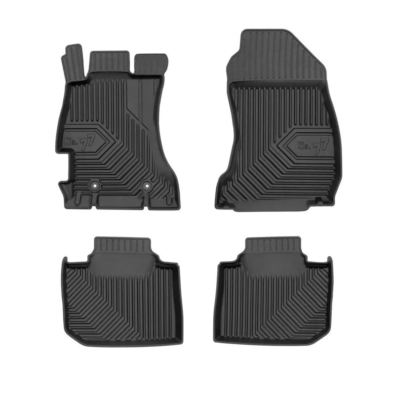 Fußmatten Gummimatten No.77 für Subaru XV I 2011-2017 TPE Gummi Schwarz 4 tlg