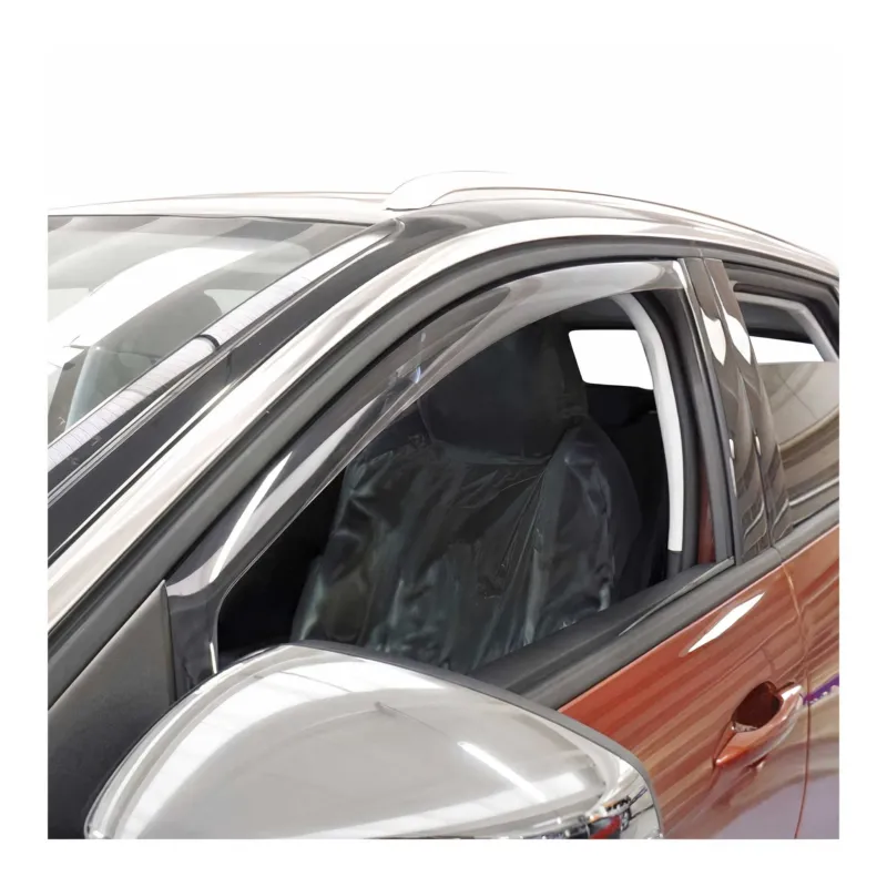 Windabweiser Regenabweiser für Mitsubishi L200 2006-2015 2 Trg Dunkel Acryl 2tlg
