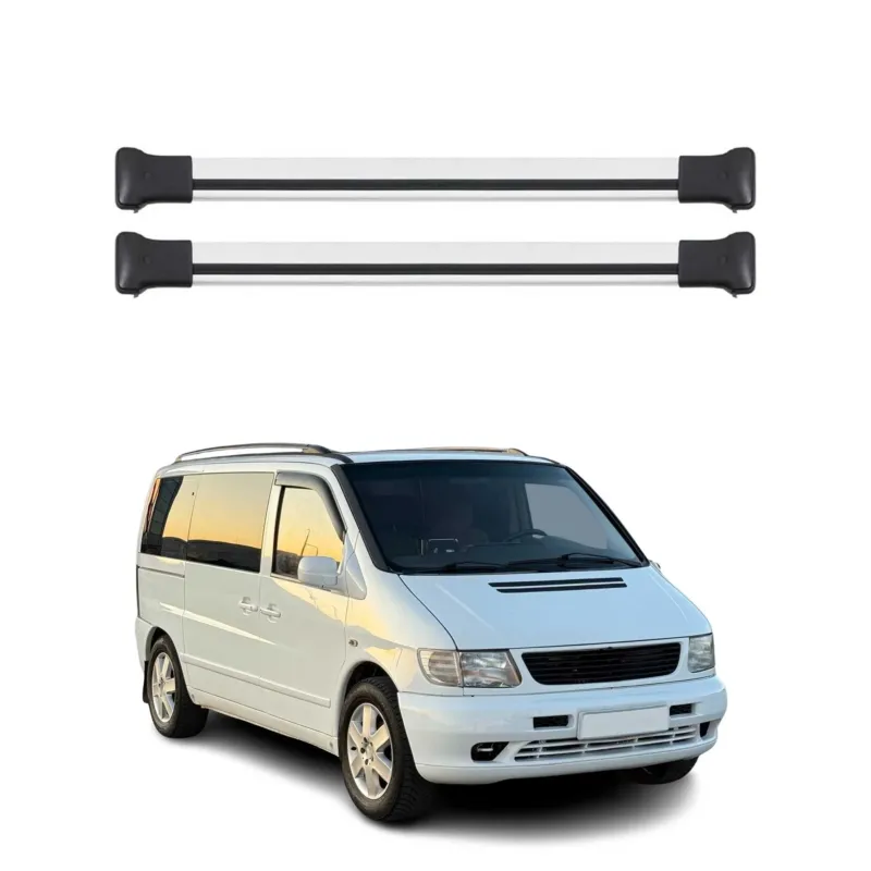Dachträger Gepäckträger für Mercedes Vito W638 1996-2003 Relingträger Alu Silber