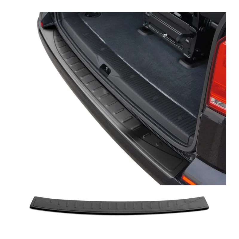 Ladekantenschutz für VW Transporter alle T6 2015-2024 Heckklappe dark chrom