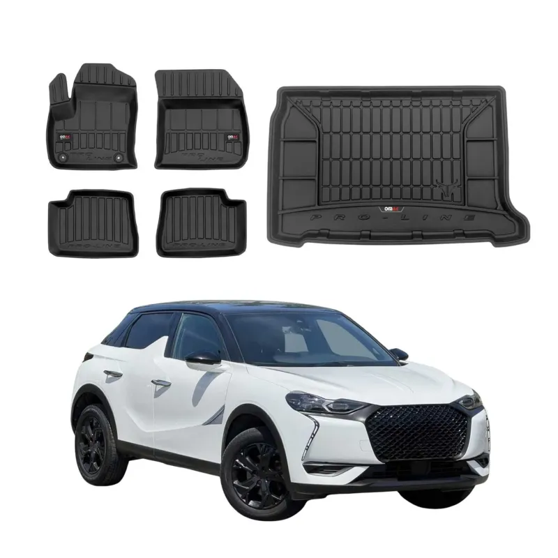 OMAC Fußmatten & Kofferraumwanne Set für DS DS3 E-Tense 2018-2026 Gummi 5x