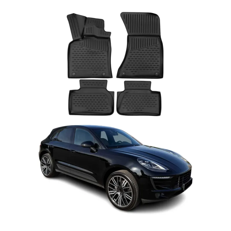 OMAC Gummi Fußmatten für Porsche Macan 2014-2023 TPE Automatten