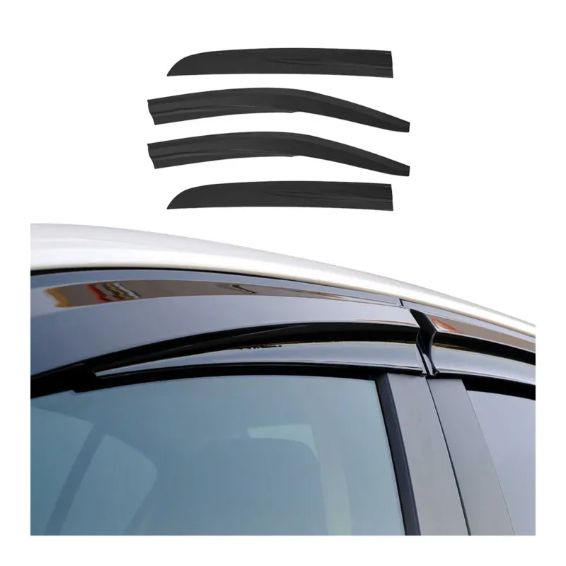 Windabweiser Regenabweiser für Peugeot Rifter 2018-2026 Schwarz Acrylic 4tlg
