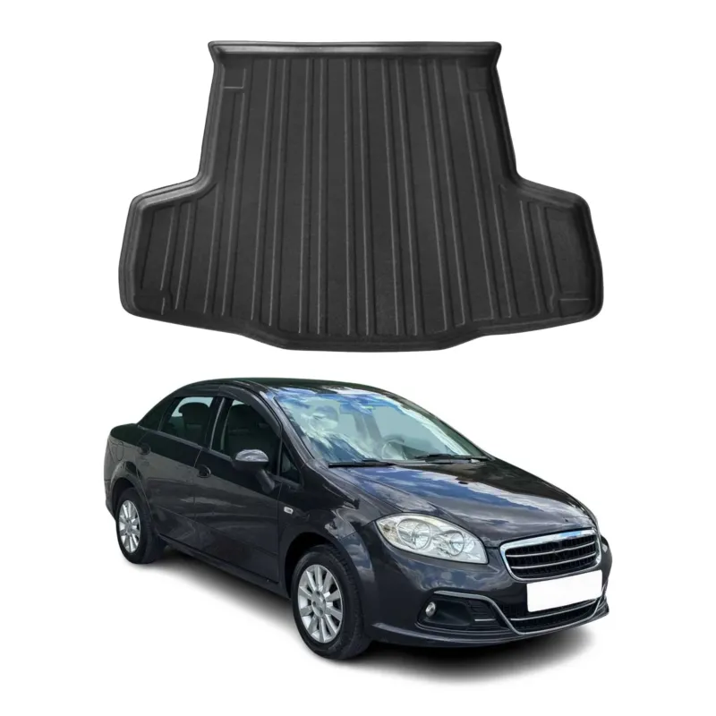 Kofferraumwanne Laderaumwanne für Fiat Linea 2007-2021 Gummi TPE Schwarz