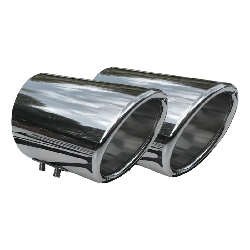 Auspuffblende Endrohr für VW Golf 1997-2026 Edelstahl Chrom 60mm 2tlg