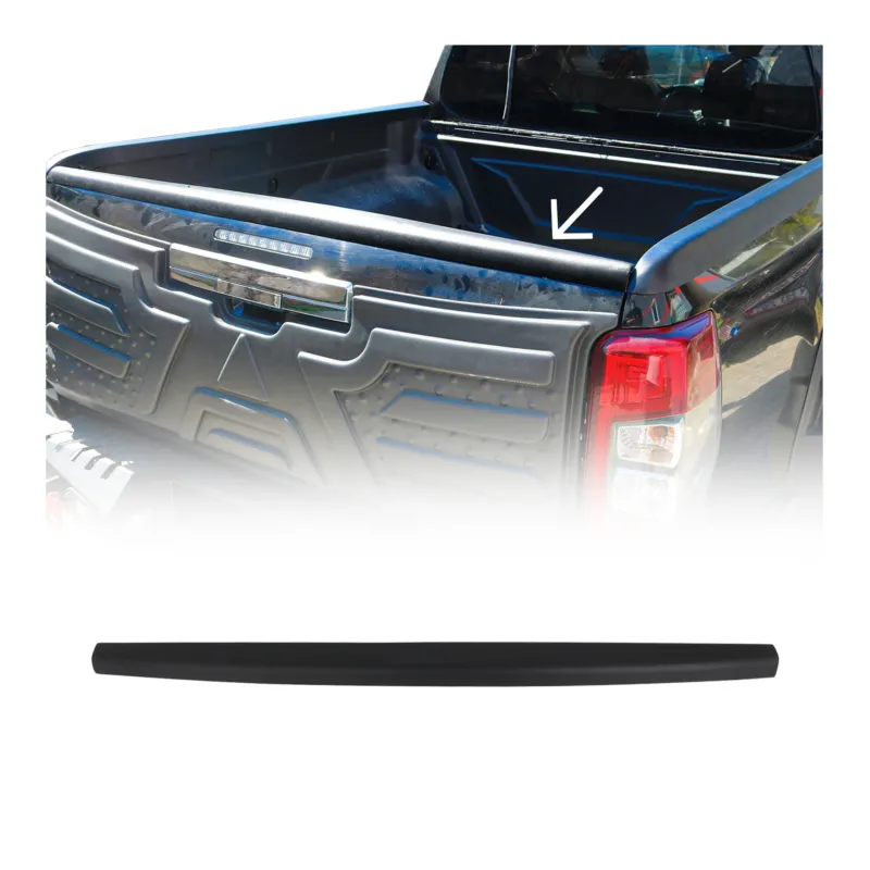 Heckklappenschutz Schutzleiste für Toyota Hilux mk8 2015-2020 Pre-FL ABS Schwarz